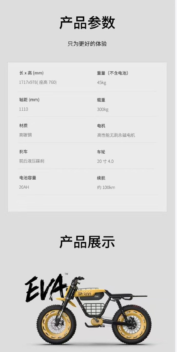 限量300台,售价1.5万,坦克300电动自行车,买不起,但真漂亮!