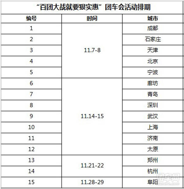 团车网北京团车会 双十一